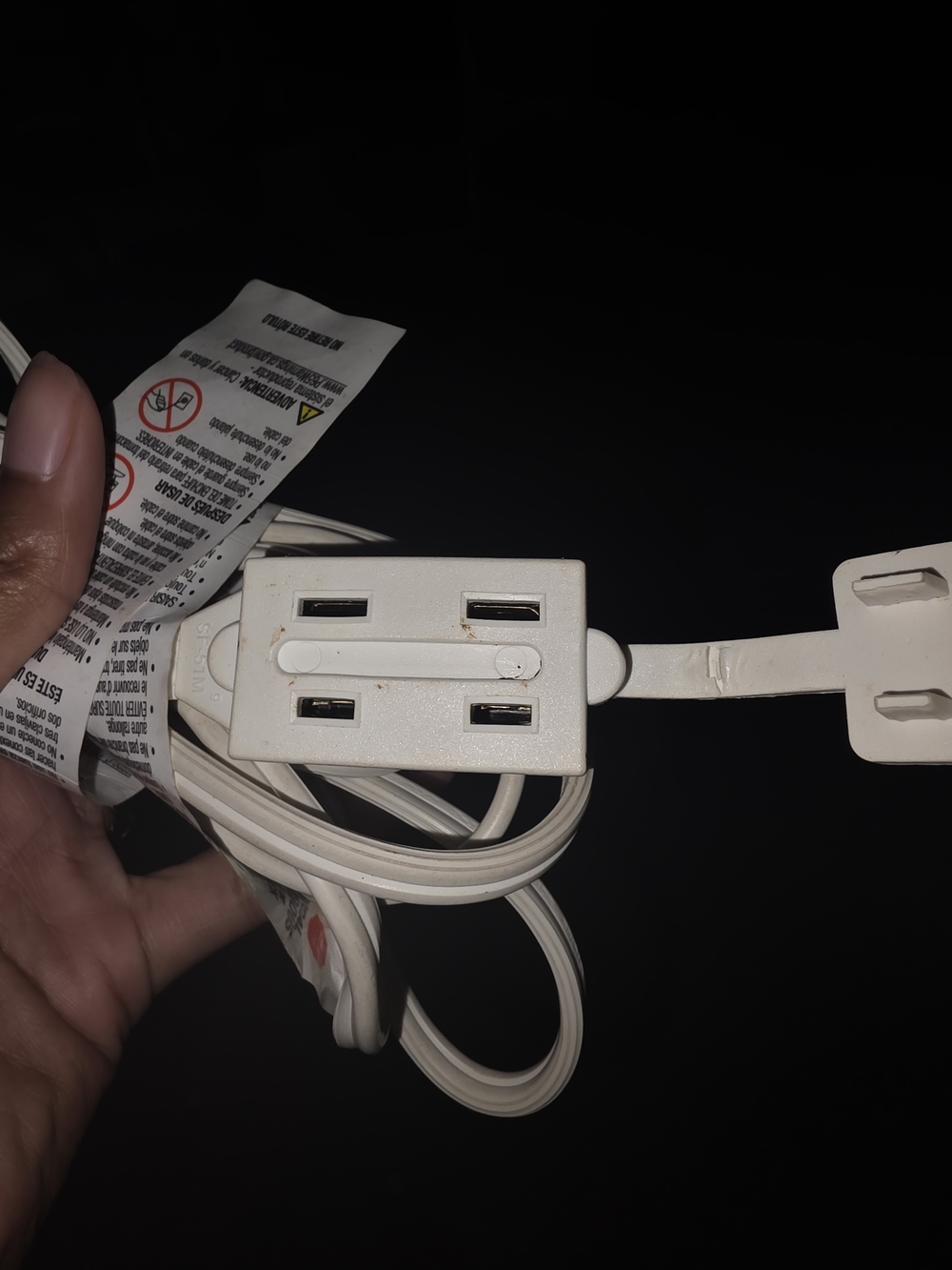3-Outlet Power Tap Extension Cord